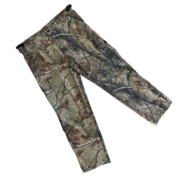 Realtree Other - Realtree AP Camo Cargo Pants Men 38x31 Adjustable Sides Woods Hunting Shooting